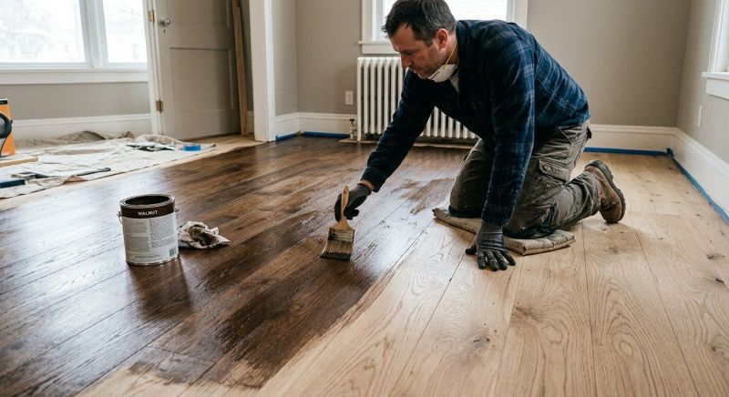 Walnut Floor Refinishing in Overland Park, KS